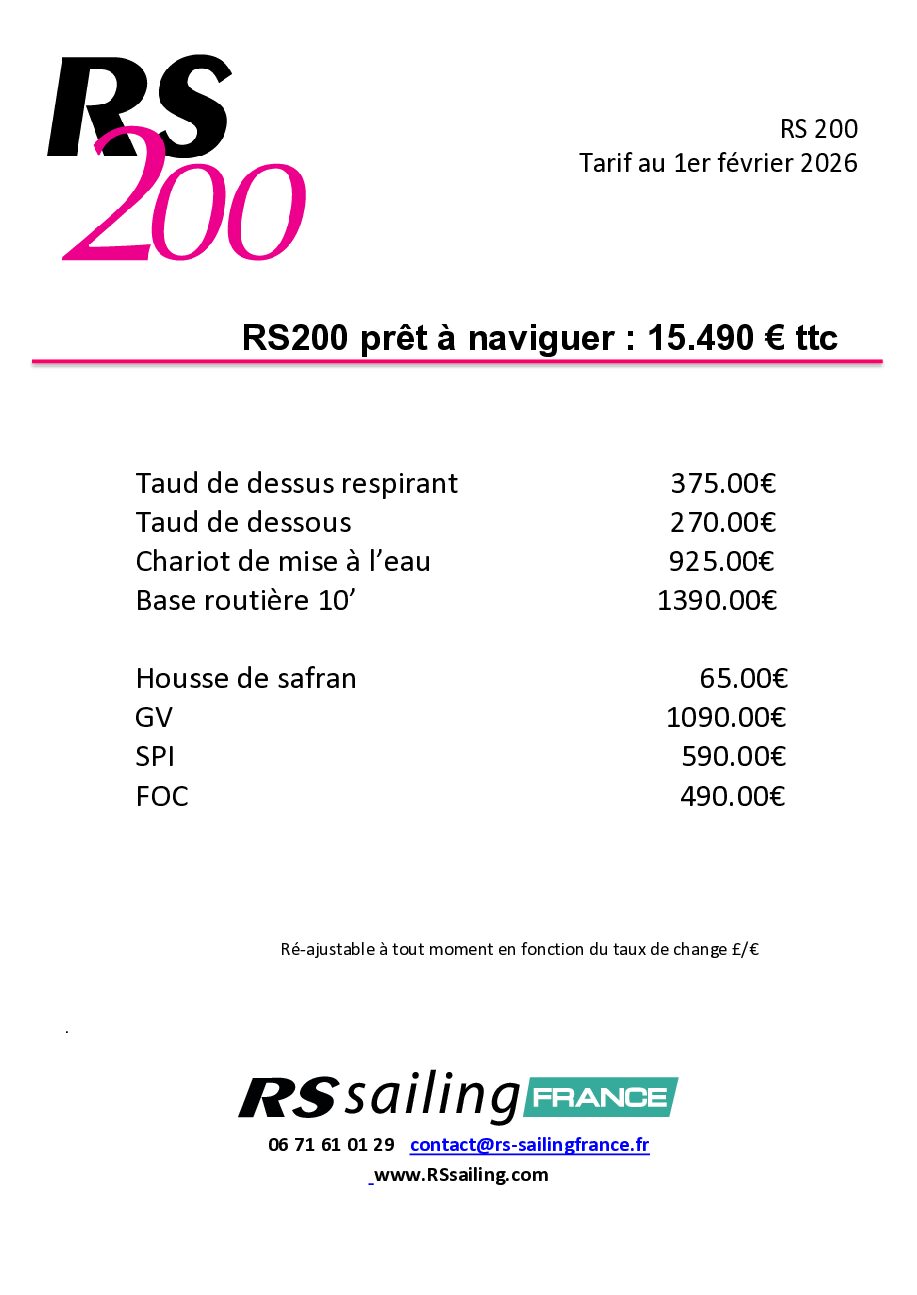 RS 200 : le double sans trapèze technique et convivial – Image 3